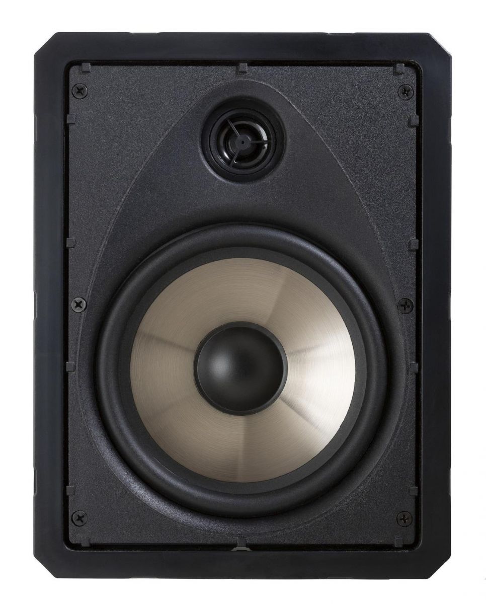 LR6-120 BL Loud Audio Caixa acústica de embutir retangular 2 vias 6" Borderless