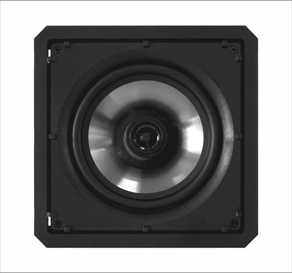 SQ6 60BL Loud Audio Caixa acústica de embutir quadrada 2 vias 6"